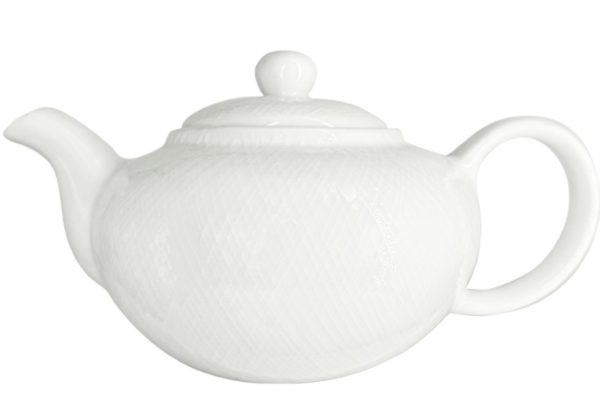 Nova Stitch White Teapot 800ml