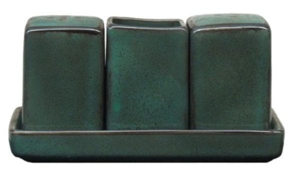 Nova Style 4Pc Condiment Set Matt Black
