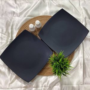 Nova Style Arc Square Plate 20 cm Matt Black