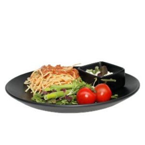 Nova Style Coupe Shallow Bowl 27.5 cm Matt Black