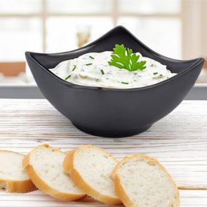 Nova Style Curved Square Soy Dish 7.5 cm Matt Black