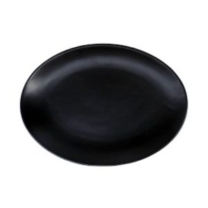 Nova Style Oval Coupe Plate 40 cm Matt Black