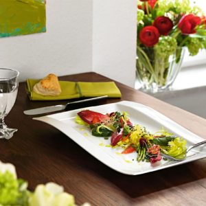 Nova Style Wave Rim Rect. Plate 33 cm