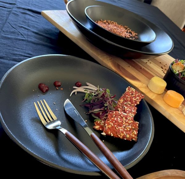 Nova Urban Texture Black Coupe Bowl 20 cm