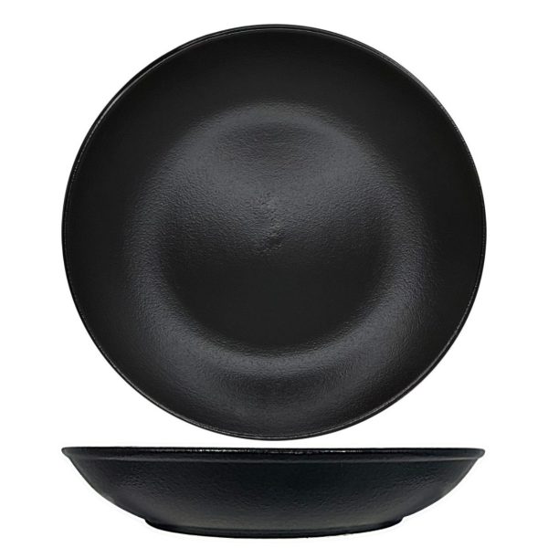 Nova Urban Texture Black Coupe Bowl 26 cm