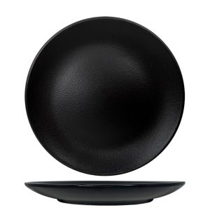 Nova Urban Texture Black Coupe Plate 26 cm