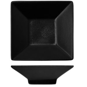 Nova Urban Texture Black Flat Trumpet Dish 11.5cm
