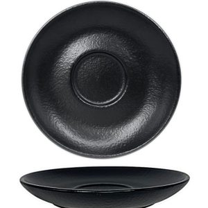 Nova Urban Texture Black Saucer 12 cm