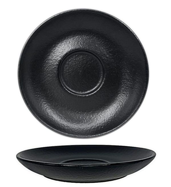 Nova Urban Texture Black Saucer 12 cm