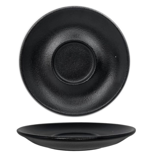 Nova Urban Texture Black Saucer 14 cm
