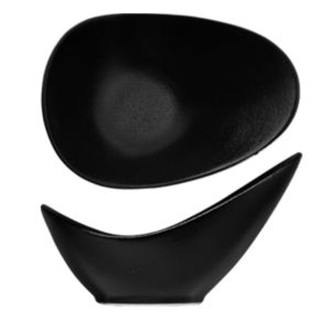 Nova Urban Texture Black Slanted Dish 10cm