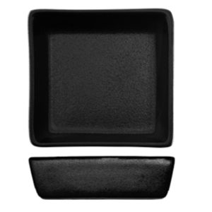 Nova Urban Texture Black Square Dish 7.5cm