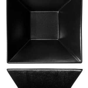 Nova Urban Texture Black Square Trumpet Bowl 26cm