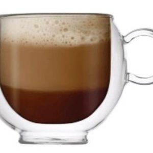 2Pc Double Wall Cappuccino Cup 270 ml