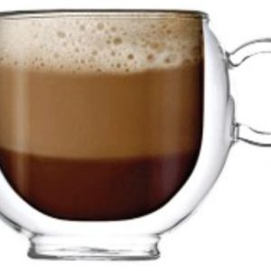 2Pc Double Wall Espresso Cup 80 ml