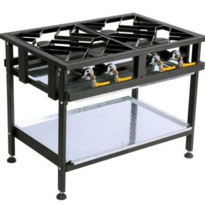 Boiling Table Gas – Commercial – 4 Burner Staggered Test