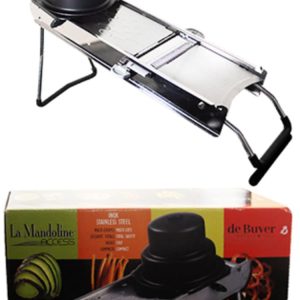 De Buyer Mandoline Slicer Stainless Steel With Pusher