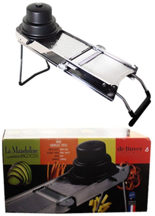 De Buyer Mandoline Slicer Stainless Steel With Pusher