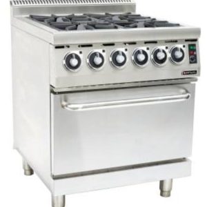 Gas Stove with Electric Oven Anvil – 4 Burner