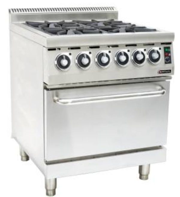 Gas Stove with Electric Oven Anvil – 4 Burner