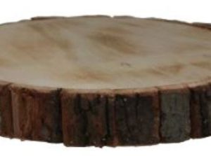 Round Bark or Wood Base 28 cm