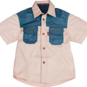 Meerkat Kids Two Tone Bush Shirt