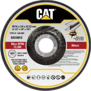 DA10012 Abrasive Depressed Thick Metal Cutting Disc