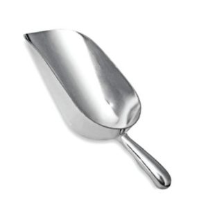 Ice Scoop Round Aluminium 180mm