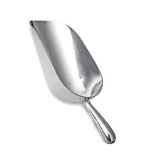 Ice Scoop Round Aluminium 270mm