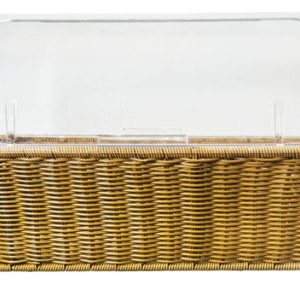 Woven Basket Rect Light Brown 53 x 32 x 15cm