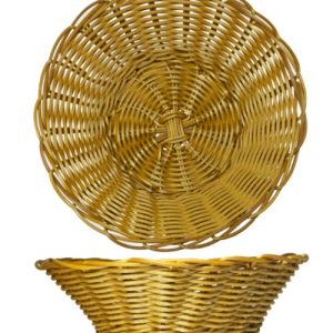 Woven Basket Round Light Brown 210 X 60mm